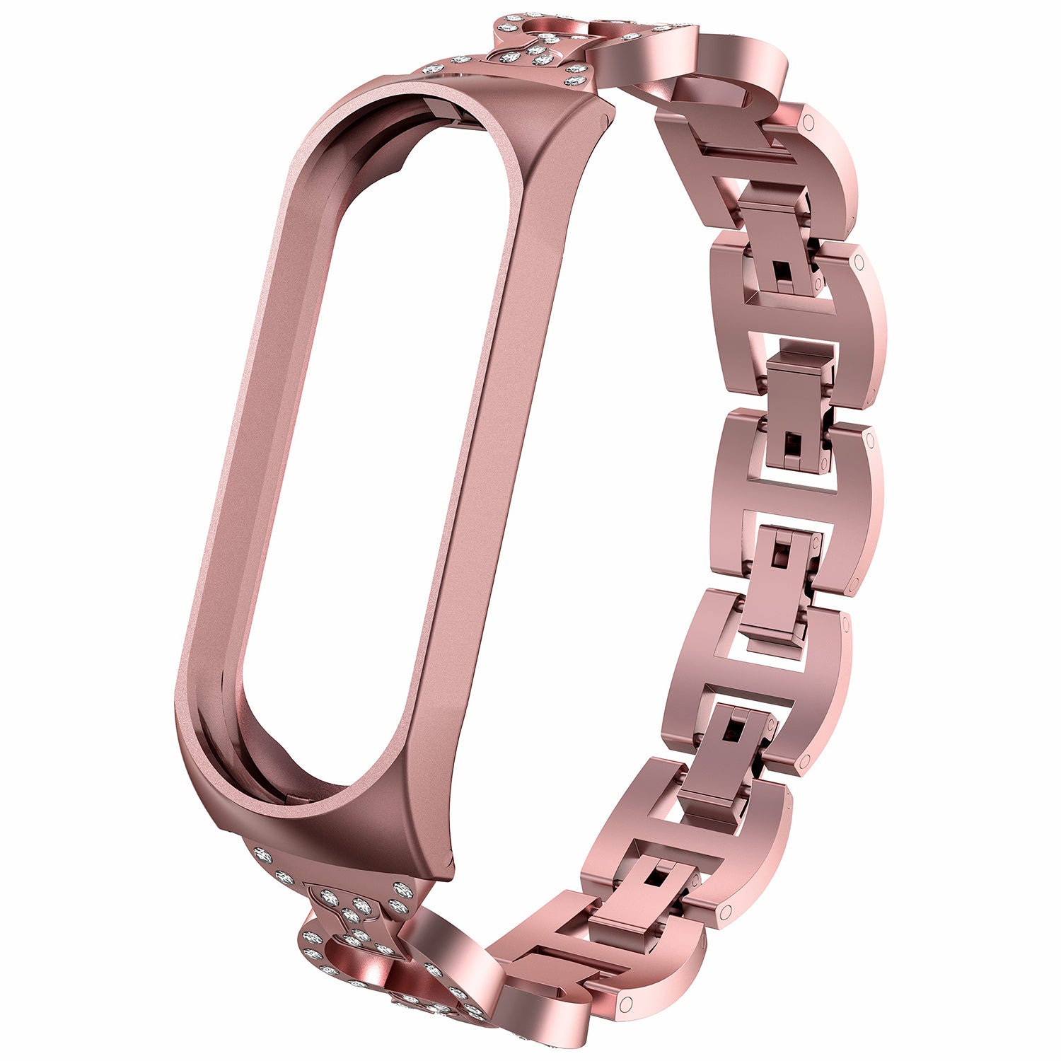 8-Shaped Design Bling Shiny Diamond Both Sides Jewelry Metal Strap for Xiaomi Mi Band 6 5 8-Shaped Design Bling Shiny Diamond Both Sides Jewelry Metal Strap for Xiaomi Mi Band 6 5